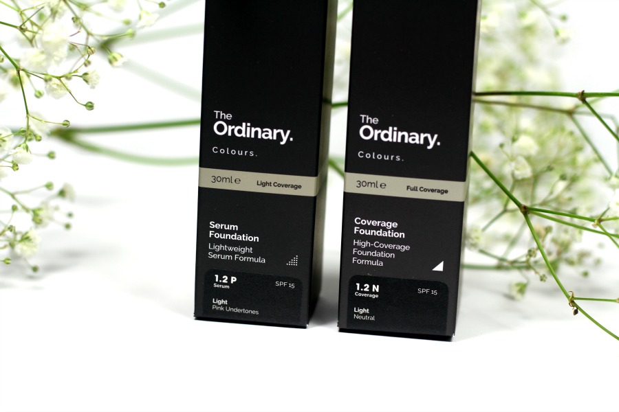 The Ordinary Serum Foundation en The Ordinary Coverage Foundation
