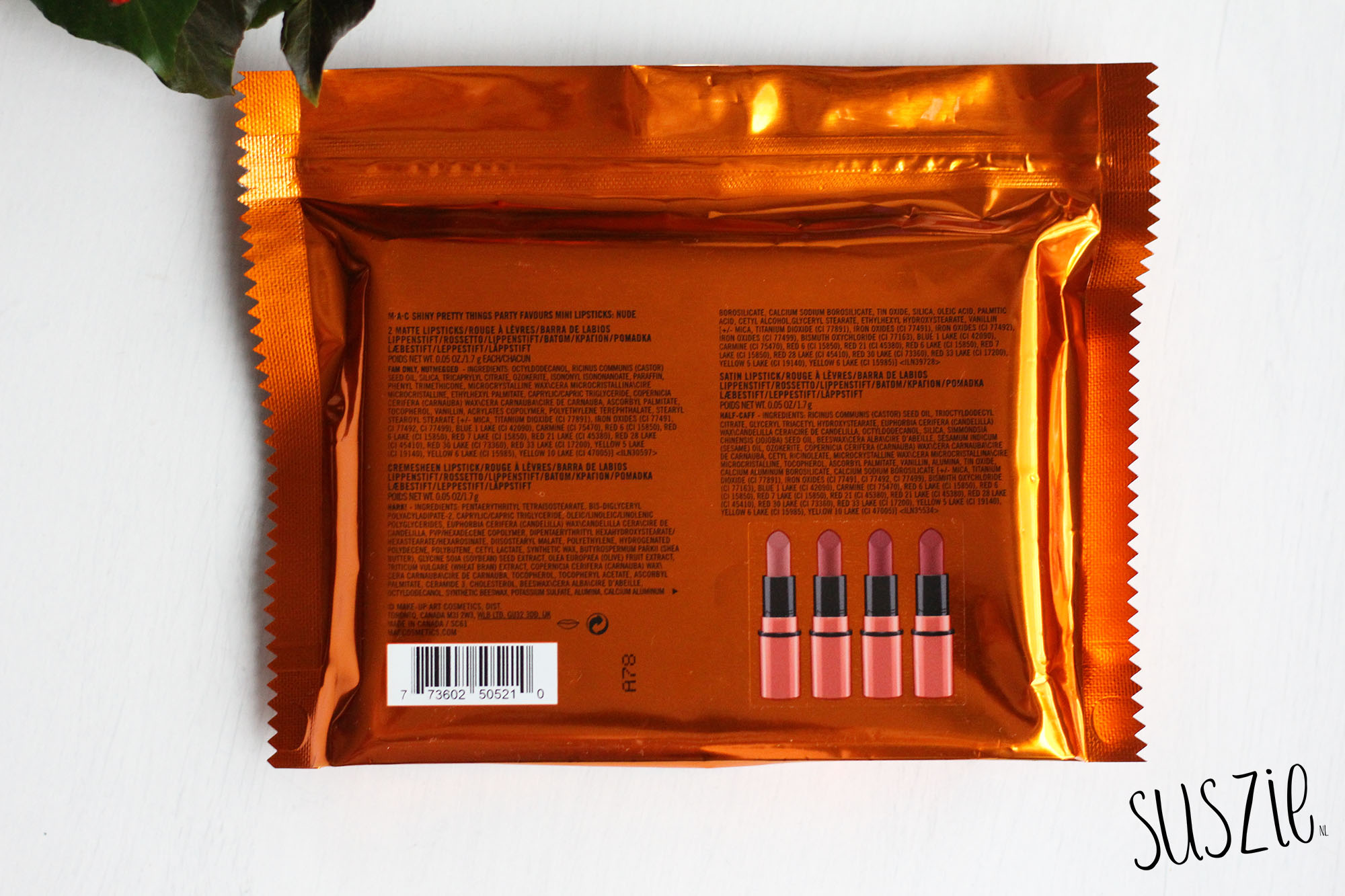 MAC Shiny Pretty Things Party Favours Mini Lipsticks: Nude
